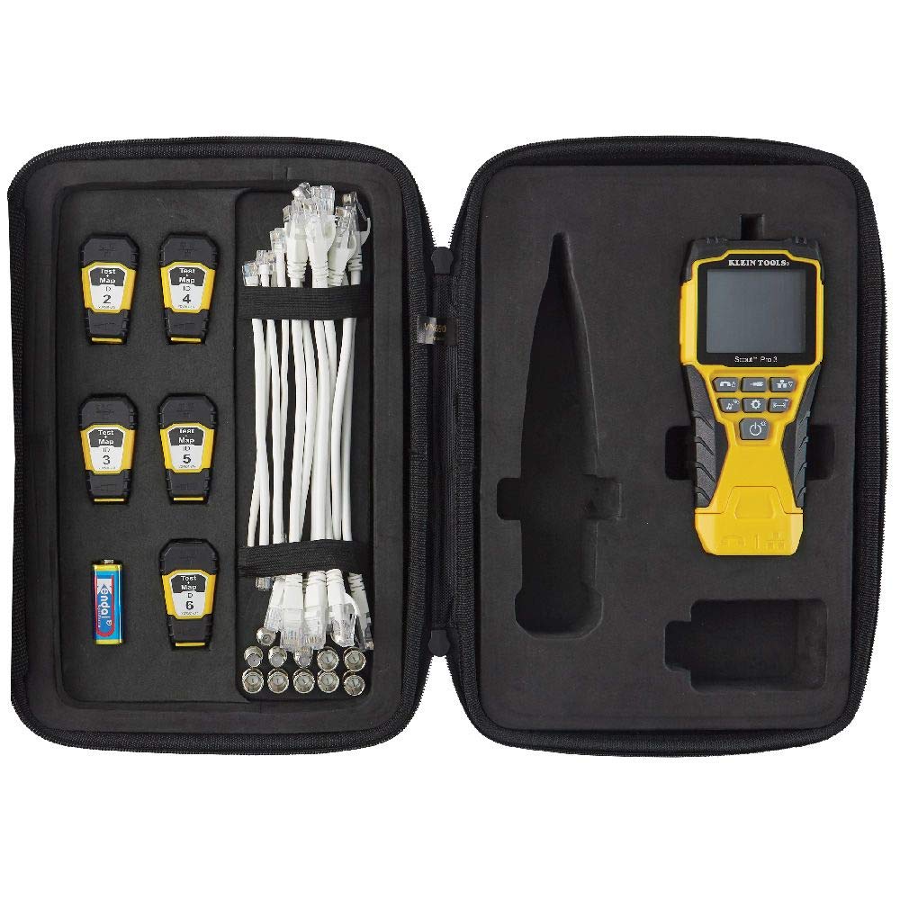 VDV501-853 VDV501-853 Coaxial Cable Tester, Scout Pro 3 with Test-n-Map Remote, Includes Remotes #2 - #6, Tests Voice, Data and Video Cable